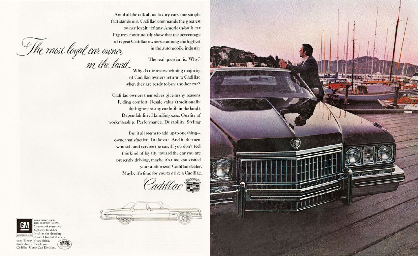 1973 Cadillac Auto Advertising